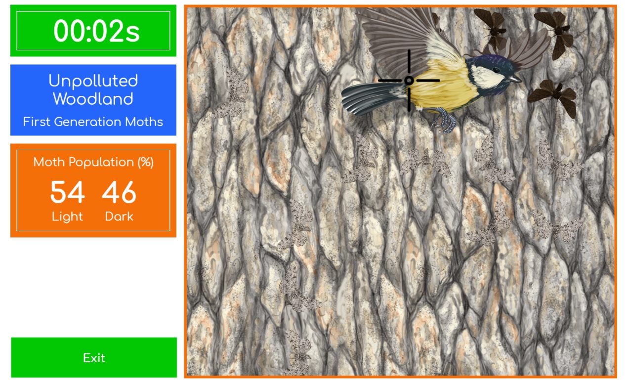 peppered moth experiment game