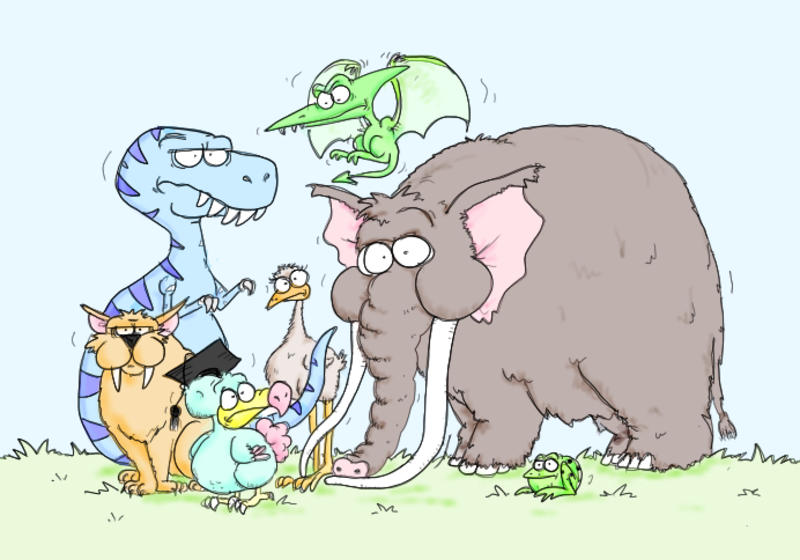 Cartoon characters of animals