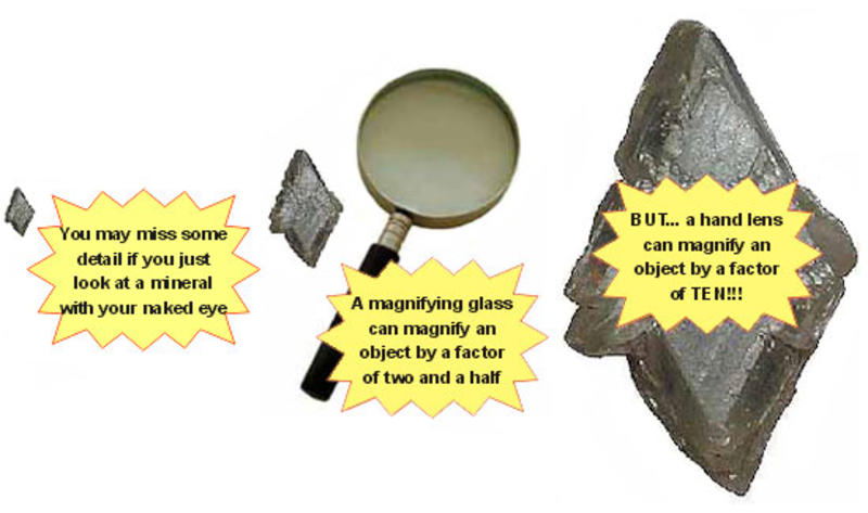 minerals magnifying glass